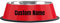 Gamelle Personnalisée pour Chiens et Chats - Bol en INOX avec Base Antidérapante - Facile à Nettoyer - Gamelle d'eau pour Chiots et Chatons(Rouge)