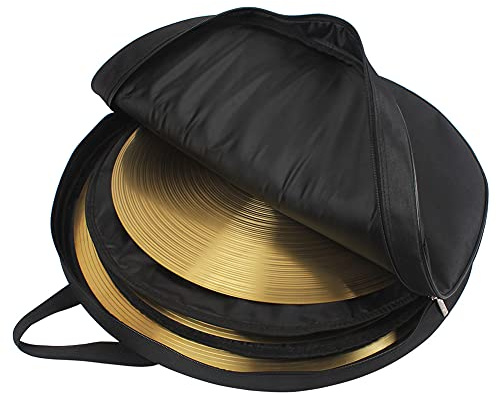 21-Zoll-Beckentasche Packback-Beckentasche 21-Zoll-Beckentasche mit Abnehmbarer Trennwand, Drei Taschen und Schultergurt Zur Aufbewahrung von Becken und Trommelstöcken