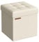 SONGMICS 38 cm Sitzbank mit Stauraum, klappbare Sitztruhe, Aufbewahrungsbox, Fußbank, cremeweiß LSF027W01