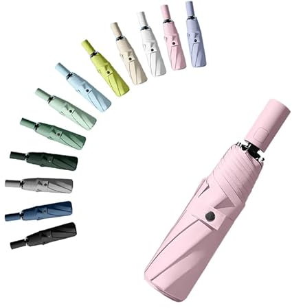 erised's bifrost Portátil Paraguas plegable de viaje Mango de apertura/cierre automático Capa de revestimiento/Protección UV anti UPF 50 99,9% compacto Paraguas de golf Hombres Mujeres Niños