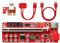 YBBOTT scheda riser pcie, adattatore VER013 PRO da 1X a 16X con display di controllo della temperatura e LED, 10 condensatori allo stato solido - GPU Ethernet Mining (1 confezione)