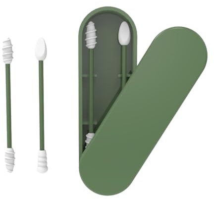 Silikon-Wattestäbchen - Q-Tipps Zum Abschminken, Silicone Cotton Swab, Washable Swabs, BPA-sicheres Silikon Wiederverwendbare Extra Weiche Zum Abschminken, Kinder, Frauen