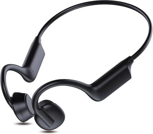 BETAHEAR Knochenleitungskopfhörer – Open Ear Wireless Kopfhörer Bluetooth 5.3 Sport Ohrhörer mit eingebautem Mikrofon, schweißresistentes Headset zum Laufen, Radfahren, Wandern, Fahren, 10H Spielzeit,