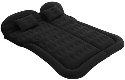 LDKH Auto Matratze Camping Bequeme Schlaf Matratze Luftbetten with Luftpumpe für Camping Outdoor Traveling, für KIA K3 K5 EV5 EV6 Sorento EV9 Sportage Cerato Stonic,Black-Flocking