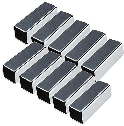 Beatifufu 10piezas Bloques De Pulido De Cuatro Lados Limas De Uñas De Herramientas De Manicura Taco Pulidor Uñas Bloque Pulidor