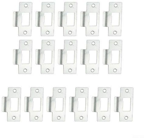 Edelstahl-Ersatz-Türschild, verstellbar, 2-teilig, Chrom-Finish (5 Stück)