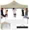HOTEEL Faltpavillon Pavillon 3x3 Wasserdicht Stabil Winterfest Gartenpavillon, Pop Up Pavillon mit 4 Seitenwänden, Partyzelt 3x3 für Garten, Party, UV Schutz 50+ 3 Stufen Höhenverstellbar, Khaki