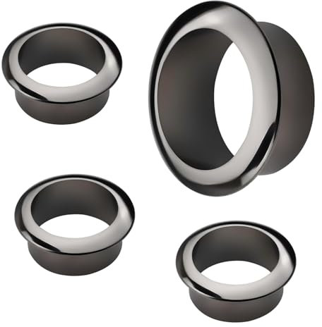 Qrity 4 PCS Desk Grommet Hole Diameter 2 Inch (50 mm) ABS Cable Hole Cover PC Computer Desk Plastic Grommet Cord, Cable Hole Cover Organizers