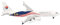 Herpa Modellflugzeug Malaysia Airlines Boeing 737 Max 8 – 9M-MVA, Miniatur im Maßstab 1:500, Sammlerstück, Modell ohne Standfuß, Metall