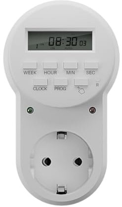 MARS HYDRO 7 Tage Programmierbare Digitale Zeitschaltuhr Steckdose Timer für Grow Lampe, 20 EIN/Aus UL-gelistet Heavy Duty Plug-in Outlet Timer Mit Countdown-Einstellung für Growzelt Komplettset