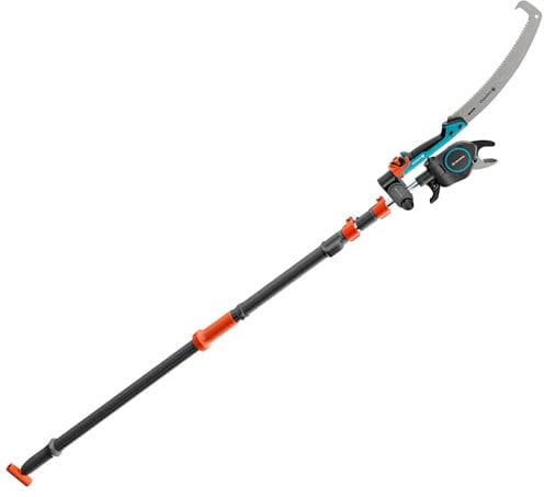 GARDENA Set Lancia Troncarami Telescopica StarCut Pro L con Segaccio, Taglio Bypass