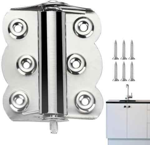 Türscharniere aus Edelstahl – Automatische Feder-Türschließer Scharniere | Langlebiges automatisches Schließsystem, ideal für leichte Türen, Terrassen und Tore