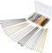 600 Pezzi Testa Piatta Perni A Testa Placcati in Oro, 5cm/2in Chiodini Piatta Testa,6 Colori Chiodini Orecchini,Chiodini da Bigiotteria,pour Bracelets Colliers Boucles D'oreilles Réparation de Bijoux