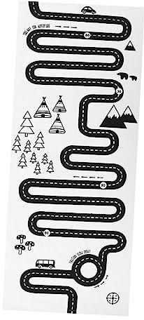 VANZACK Gaming Teppich Für Junge Mädchen -spielteppich Kinderteppich Mit Labyrinth-design Cartoon-teppich Aus Haltbaren Materialien Schwarz Und Weiß Angenehm Zu Berühren Schützt Vor