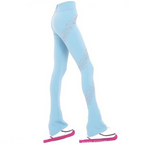 LIUHUO Lange Hose für Damen und Mädchen, zum Üben von Eiskunstlauf, hochwertige warme Strumpfhose, Strass, Kinderskating-Leggings