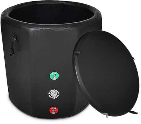 Acouto Baño de Hielo Inflable Al Aire Bañeras de Spa de Inmersión Fría Bañera de Hielo Deportiva Plegable Portátil Piscina Inflable Piscina de Baño de Interior para Ambos y Corporal Completamente