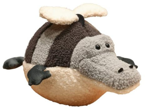 LILIHOT Katzen Stofftier mit Mütze aus weichem Material, Komfortables Kuscheltier für Kinder und Erwachsene(D)