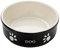 Nobby Dog Ceramic Bowl Dog, 13.5 x 13.5 x 5 cm, Black/ Beige