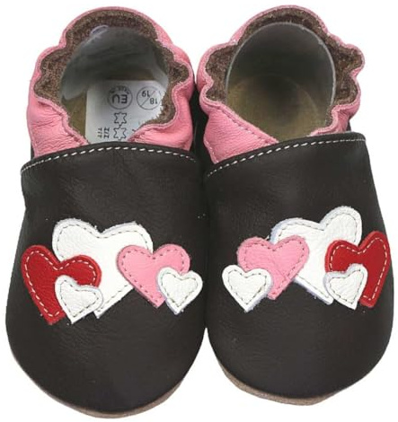 HOBEA-Germany Krabbelschuhe für Jungs und Mädchen in verschiedenen Designs | Waschbar, vegane Kinderschuhe, IGR zertifiziert (ergonomisches Produkt), Barfußschuhe, Hausschuhe