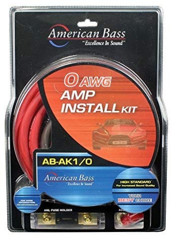 AMPLIFIER WIRING KIT 0 GAUGE AMERICAN BASS