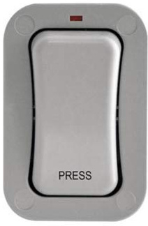 BG WP14S IP66 1 Gang 1 Way Single Outdoor Weatherproof 20A Press Switch