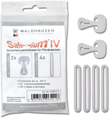 WALDHAUSEN Safe-Gum, 6er Set gemischt, 6 Stück, grau