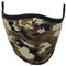 Leoodo Atemschutz Maske mit 2 Filter Motiv Wiederverwendbar Atmungsaktiv Mund und Nasenschutz Waschbare Staubschutz Mundschutz Premium, Mundschutz farbe:Camouflage Braun
