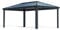 Palram Dallas 6100 Gartenpavillon 3x6 : Höchst Widerstandsfähig, Hardtop Pavillon. Robuste Konstruktion aus Aluminium mit isoliertem Dach aus Polycarbonat. Ideal als freistehende Überdachung.