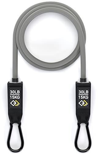GJELEMENTS Élastique de Musculation - Bande de Résistance Premium - Tube Elastique de Resistance pour Exercices, Entrainement, Sport, Fitness - 15 kg