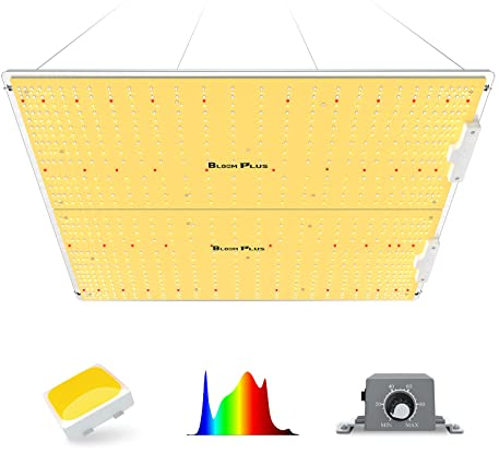 BLOOM PLUS LED Grow Lampe XP4000 Dimmbar Pflanzenlampe Vollspektrum LED Grow Light für Zimmerpflanzen Aussaat Gemüsestadium und Blüte Pflanzen anzuchtlampe mit 832pcs Samsung LM301B Dioden