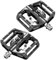 MACIMO Mtb Pedals For Bicycle Clip Automatic Pedals Platform Mountain Bike Mixed Footrest Double Function Power Meter Pedalen (Color : Black)