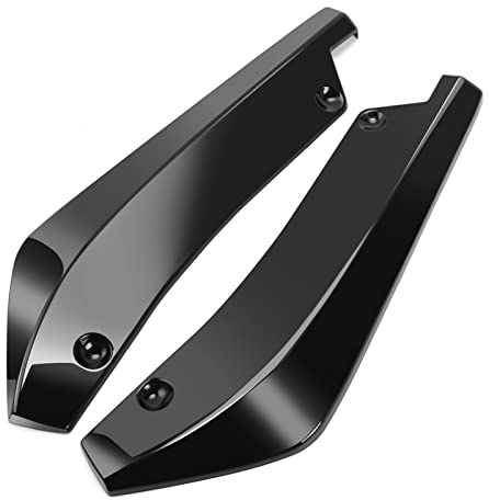 Für F&ord Für Fiesta Für Focus 3 4 MK3 MK4 Für Mondeo Für Ecosport Für Kuga Für Focus ST Auto Heckstoßstange Lip Spoiler Diffusor Auto Frontspoiler (Farbe : Black)