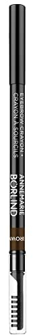 ANNEMARIE BÖRLIND AUGEN EFFECTIVE NATURAL BEAUTY Eyebrow Crayon Brown (1 g) - Für Mühelos Voluminöse Augenbrauen und Pflege mit Wertvollen Ölen, Ohne Mineralölderivate und Mikroplastik, Vegan