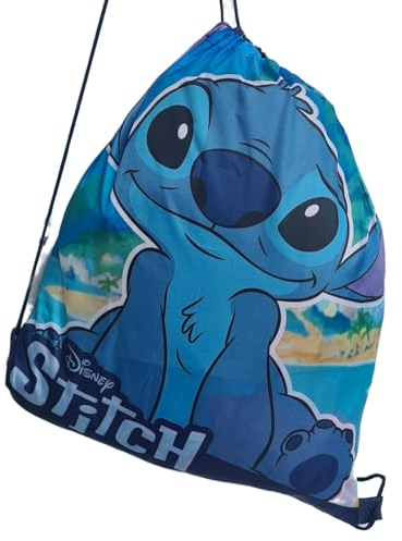 Bolsa de deporte para niños, mochila para guardería, gimnasio, piscina, viajes, zapatero (STITCH)