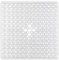 DOPROP Square Shower Mat Non Slip Anti Mould for Inside Shower 53x53cm PVC Bath Mats for Inside Shower Walk In Shower Tray with Suction Cups Drain Holes Machine Washable Safety Bathroom Mat,CLEAR