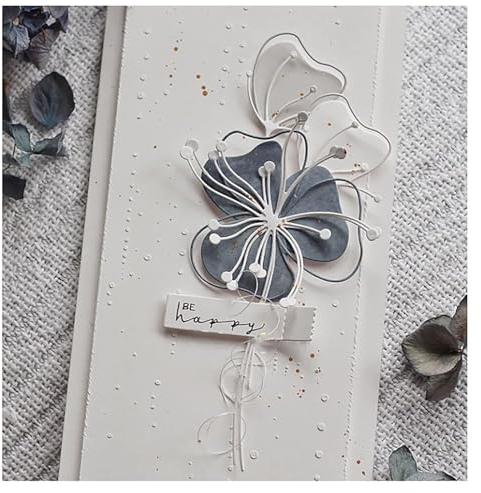 RabbFit Lotus Leaf Die-cuts, Holiday DIY Decoration Cut Die, Metal Mould Cutting Dies Scrapbooking, Die Cuts for Card Making Cut Stencils for DIY Scrapbook Photo Album Decor (Lotus Leaf 12 x 9cm)