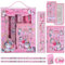 JIANTA Einhorn Schreibwaren Set für Mädchen - 6 Stück Mit Stifte, Radiergummi, Anspitzer, Brieftasche, Lineal, Bleistift - Kinder Mitgebsel, Geschenk für Mädchen und Junge