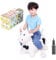 Curvaso White Bull Cow Animal Bouncy Jump Space Hopper Inflatable Ride On Kids Children's Fun Toy Gift For Boys Girls Indoors Outdoors Pump Included PA04009