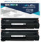 LCL Kompatibel TonerKartusche 35A CB435A 2000Pages High-Yield (2 Schwarz) Ersatz für HP Laserjet P1005 P1006 P1007 P1008 P1009 Printer