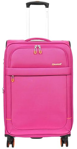 House Of Leather Orion Valise souple à 8 roulettes extensible et légère, rose, Medium Check In, Bagages