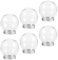 6 Stück Transparente Schneeball-Flasche Durchsichtige Kunststoff-Schneekugel Mit Schraubverschluss Zum Basteln Klare DIY- DIY-Schneekugeln Durchsichtige