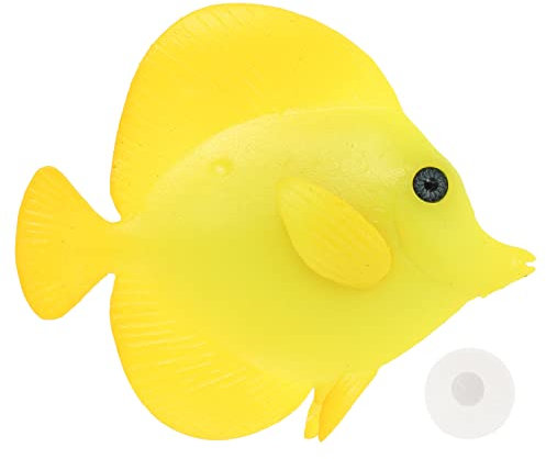 Kisangel 1stk Künstlicher Fisch Fluoreszierendes Fischdekor Simulationsfisch Leuchten Im Dunkeln Aquariendekorationen Aquarium-Ornamente Aquarium-dekor Fluoreszenz Blaue Tang Kieselgel
