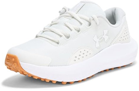 Under Armour Surge - Tenis de Golf para Mujer, (114) White Clay/White Clay/White, 8