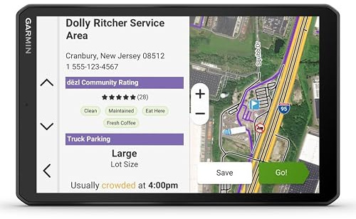 Garmin dēzl LGV820 EU MT-D, Navigationsgerät | 8 Display, LKW-Routenführung, Fahrerassistenz, Echtzeit-Verkehrsinformationen über DAB