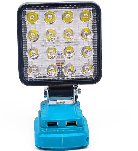 LED Work Light for Makita 18V Li-ion Battery, ZDOZITZ 18W 5400LM for Makita Light with Dual USB Charging Port(Tool Only)