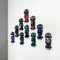 Brick Nest Support mural compatible avec voiture de course Lego F1 Speed Champions (10 supports)