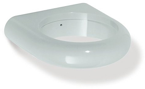 HEWI Kleiner, ringförmiger Halter für Becher oder Seifenablage-Einsatz (Wandhalter in Farbe weiß) 477.00.100 99