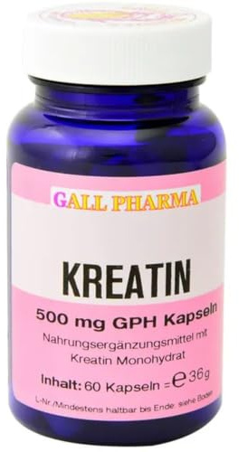 GALL PHARMA Kreatin 500 mg GPH Kapseln, 60 St. Kapseln