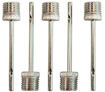 TRIXES Ball Pump Needles x 5- For Inflating Footballs - Rugby Balls - Volleyballs - Netballs - Basketballs - And Other Ball Sports - Stainless Steel