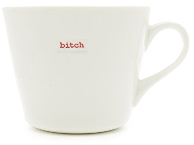 Keith Brymer Jones Kaffeebecher Word mit Bitch-Schriftzug